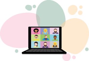 video conference, home office, webinar